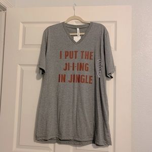 NWT Christmas T Shirt Jingle Fun Size 2X